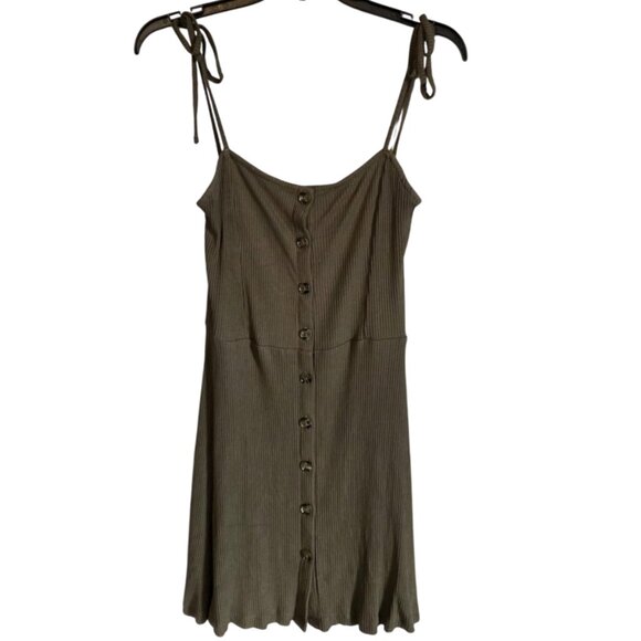 Topshop Dresses & Skirts - EUC TopShop Button Down Spaghetti Strap Mini Dress